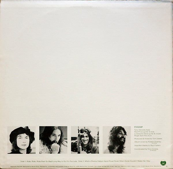 Release: Foghat-Vinyl-US-1973-BR 2136-8687118
