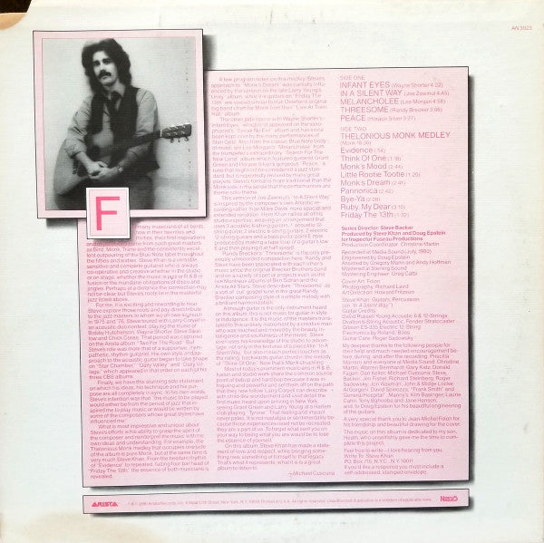 Release: Evidence-Vinyl-US-1980-AN 3023-2122730
