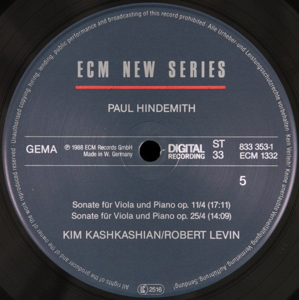 Sonatas For Viola / Piano And Viola Alone