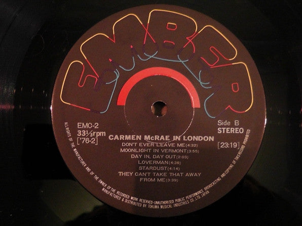 Carmen McRae In London
