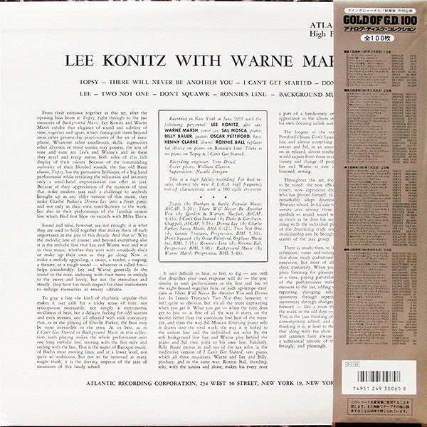 Lee Konitz With Warne Marsh
