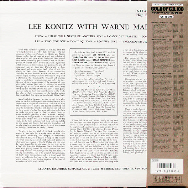 Lee Konitz With Warne Marsh