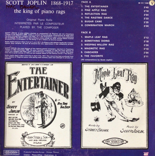 Master Release: The King Of Piano Rags - The Entertainer / Maple Leaf Rag by Scott Joplin