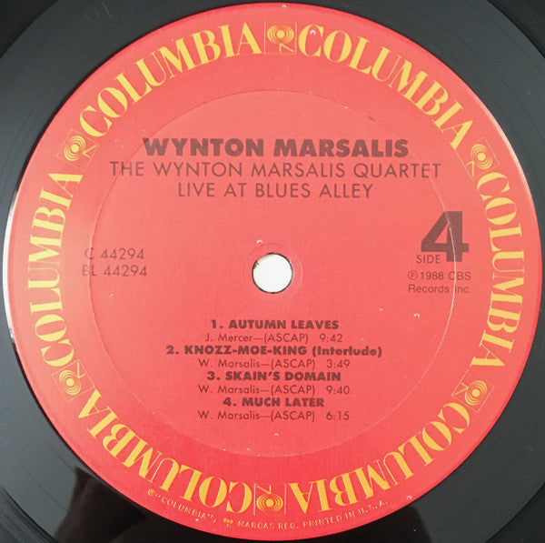 The Wynton Marsalis Quartet Live At Blues Alley