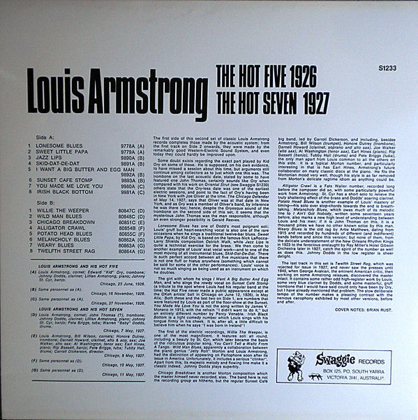 Release: His Greatest Years - Volume 2-Vinyl-Australia-1967-S1233-8551189