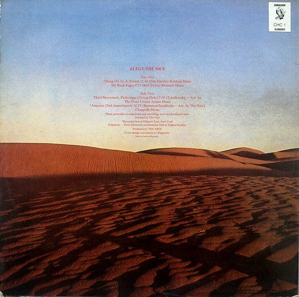 Release: Elegy-Vinyl-UK-1982-CHC 1-2320006
