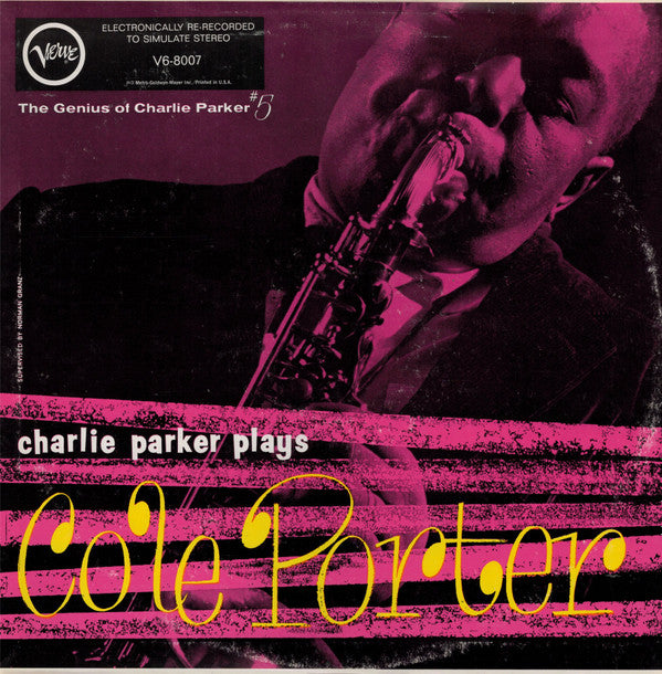 Release: Charlie Parker Plays Cole Porter-Vinyl-US-None-V6-8007-5661046