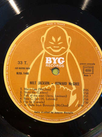 Release: The Howard McGhee Sextet With Milt Jackson-Vinyl-France-1969-BYG 529148-7688443