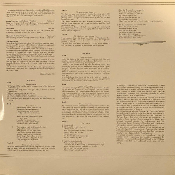 Merry It Is While Summer Lasts - A Collection Of Medieval And Traditional Music From The Spring And Summer Festivals