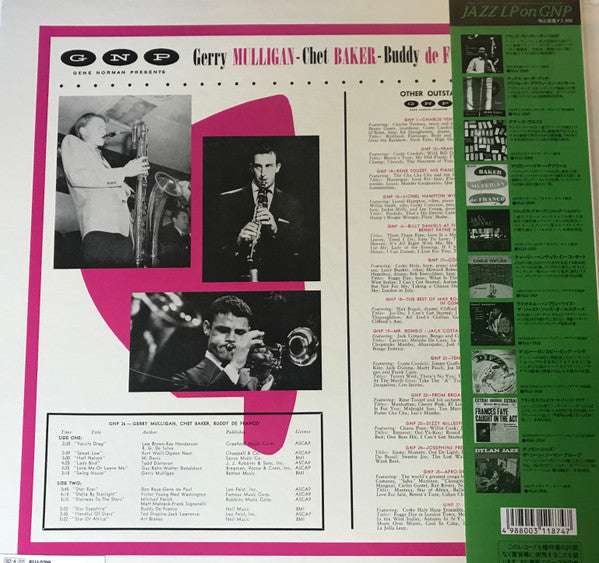Master Release: Chet Baker - Gerry Mulligan - Buddy DeFranco by Chet Baker