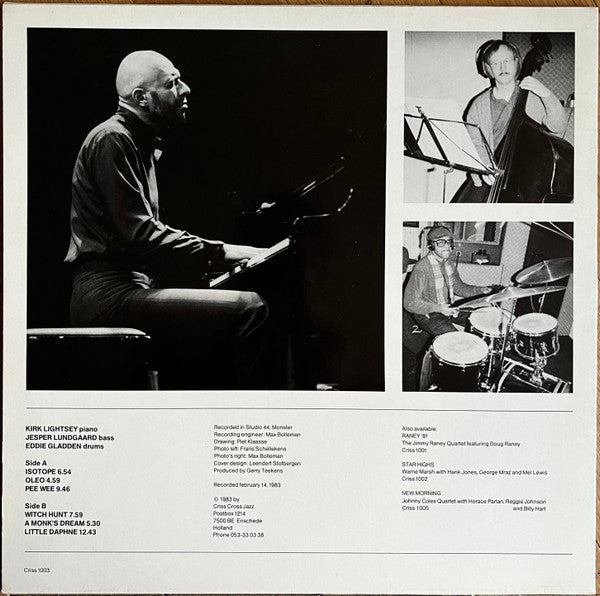 Master Release: Isotope by Kirk Lightsey Trio