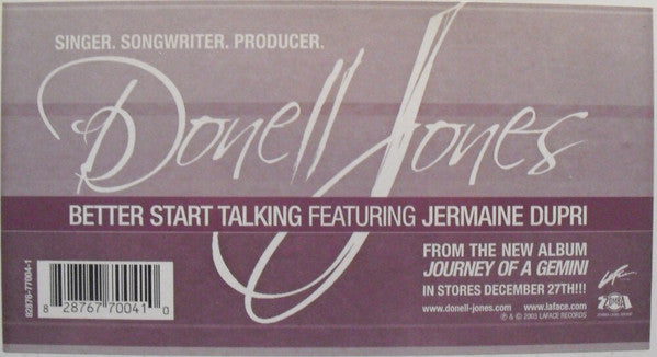Master Release: Better Start Talking by Donell Jones
