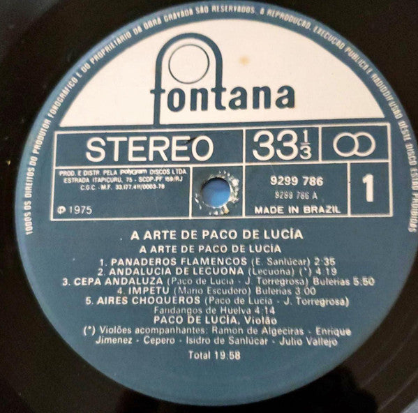 A Arte De Paco De Lucia