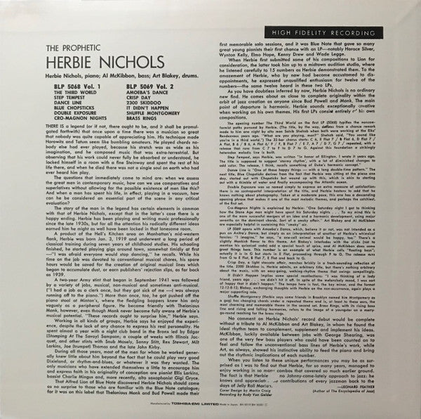 The Prophetic Herbie Nichols Vol. 2