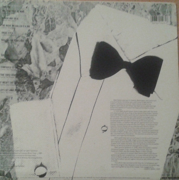 Plays And Sings Matt Dennis