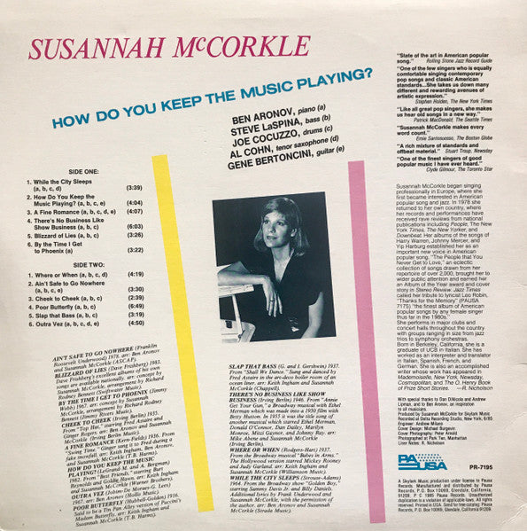 Release: How Do You Keep The Music Playing?-Vinyl-US-1985-PR-7195-7262153