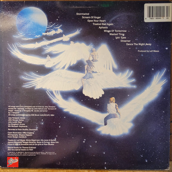 Release: Wings Of Tomorrow-Vinyl-US-1984-PE 40049-2474422