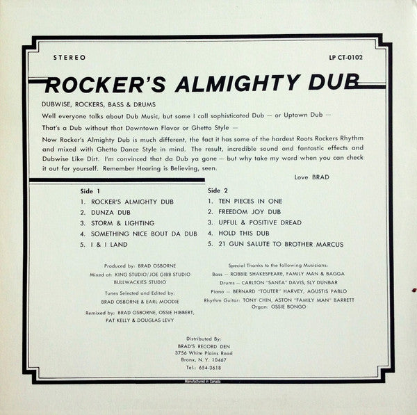 Master Release: Rockers Almighty Dub by Various
