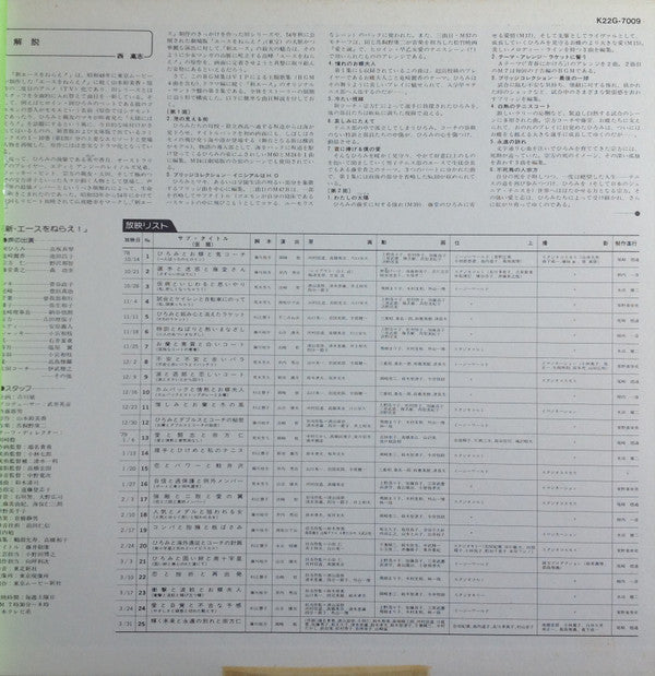 新・エースをねらえ! III 音楽集