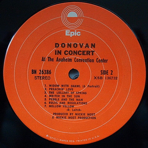 Donovan In Concert