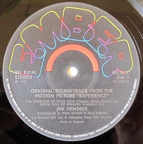 Release: Original Sound Track 'Experience'-Vinyl-UK-1971-NR 5057-4196454