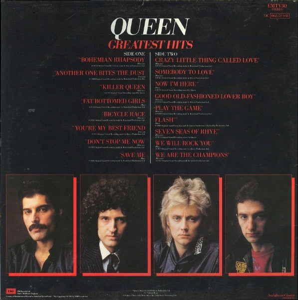 Release: Greatest Hits-Vinyl-UK-1981-EMTV30, 0C 062-78 041-7747670