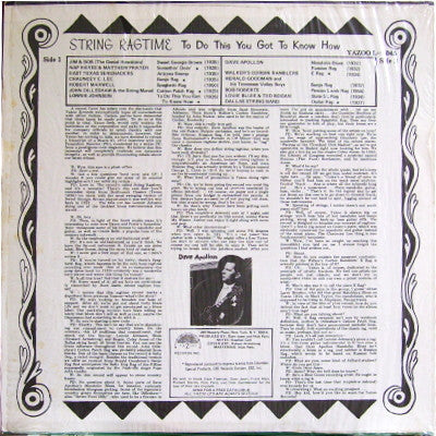 String Ragtime: To Do This You Got To Know How