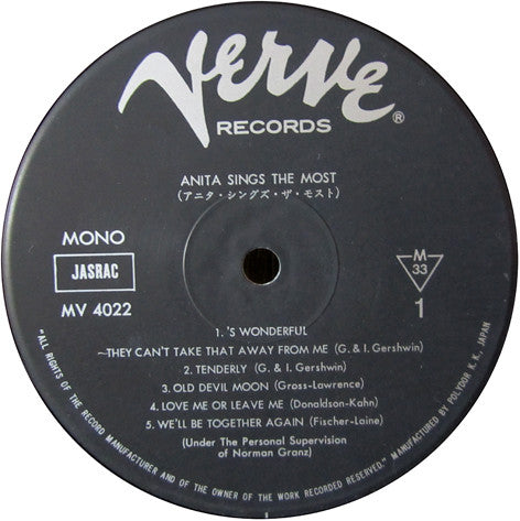 Anita Sings The Most