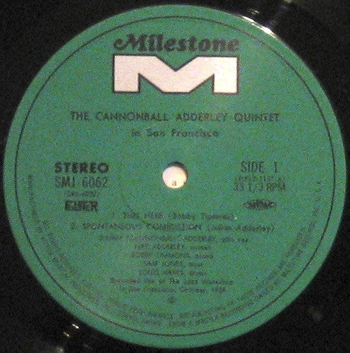 The Cannonball Adderley Quintet in San Francisco