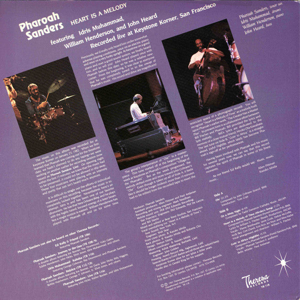 Master Release: Heart Is A Melody by Pharoah Sanders