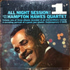 Hampton Hawes Quartet - All Night Session, Vol. 1 (Vinyl, LP, Album, Mono) Good Plus (G+) / Good Plus (G+)