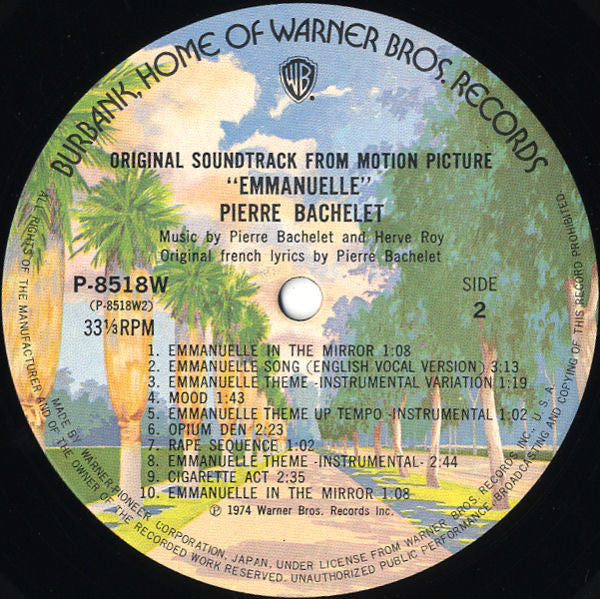 Emmanuelle - The Original Sound Track オリジナル・サントラ盤　エマニエル夫人