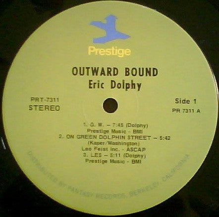 Master Release: Outward Bound by Eric Dolphy