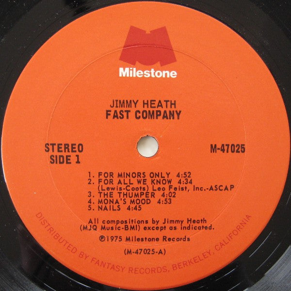 Master Release: Fast Company by Jimmy Heath