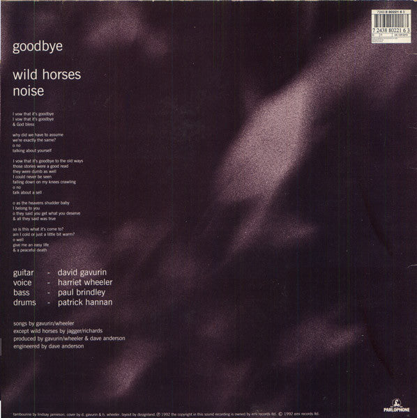 Release: Goodbye-Vinyl-UK-1992-12R 6319, 7243 8 80221 6 3-1766115