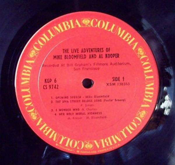 The Live Adventures Of Mike Bloomfield And Al Kooper