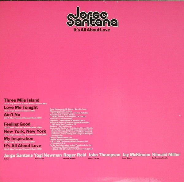 Release: It's All About Love-Vinyl-US-1979-TOM-7033-1557117