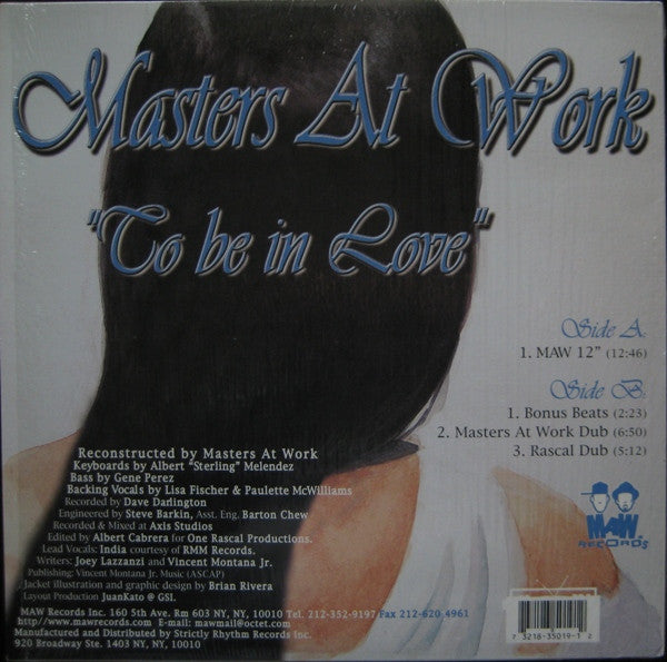Master Release: To Be In Love by Masters At Work