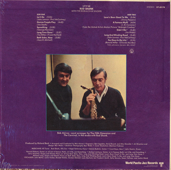 Master Release: Let It Be by Bud Shank