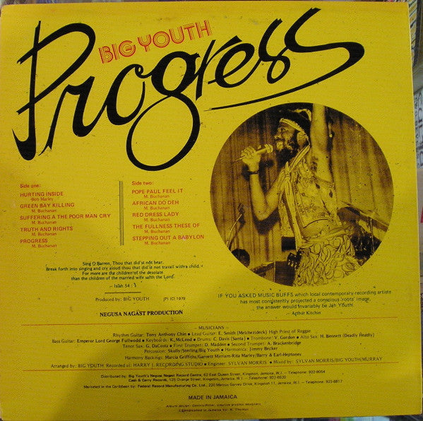 Master Release: Progress by Big Youth