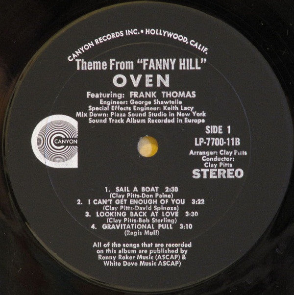 Master Release: Fanny Hill - Original Music From The Film by Oven