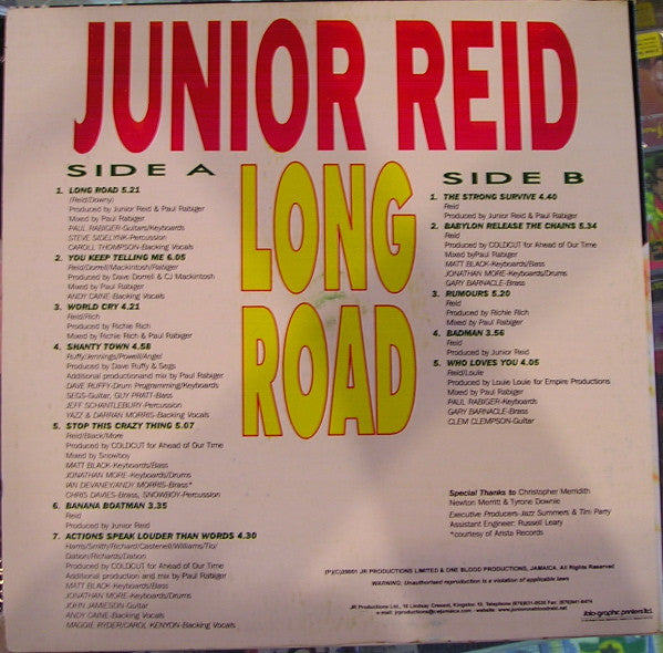 Release: Long Road-Vinyl-Jamaica-2001-none-2311507