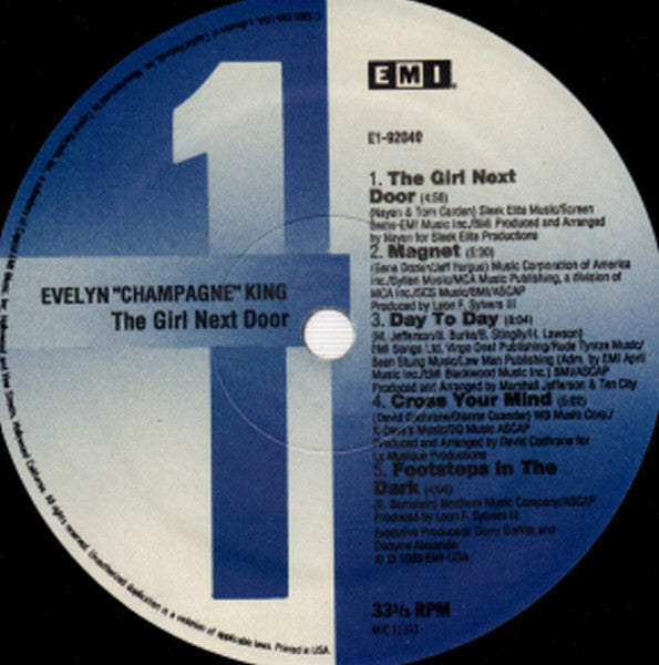 Release: The Girl Next Door-Vinyl-US-1989-E1-92049, MIC 11193-1942407