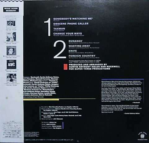 Master Release: Somebody's Watching Me by Rockwell