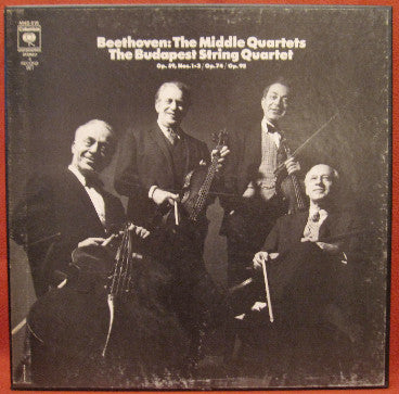 Master Release: The Middle Quartets by Ludwig van Beethoven