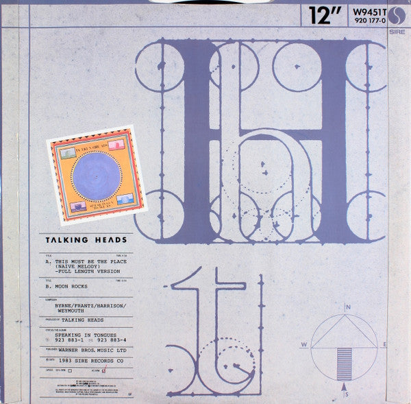 Master Release: This Must Be The Place (Naive Melody) by Talking Heads