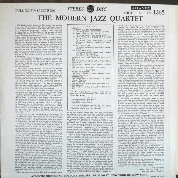 The Modern Jazz Quartet