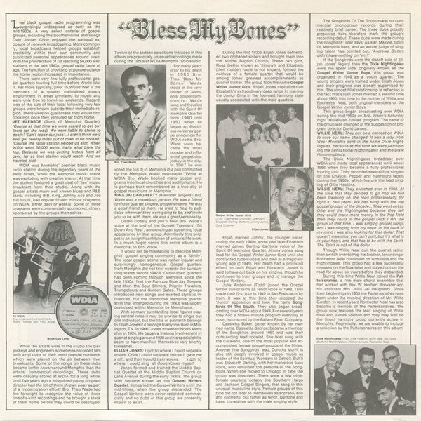 "Bless My Bones" Memphis Gospel Radio - The Fifties