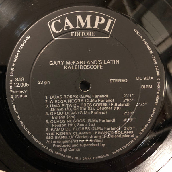 Release: Latin Kaleidoscope-Vinyl-Italy-1969-SJG 12005, SJG 12.005-29207542