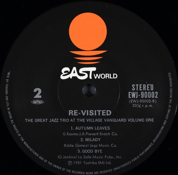 Re-Visited - The Great Jazz Trio At The Village Vanguard Volume 1